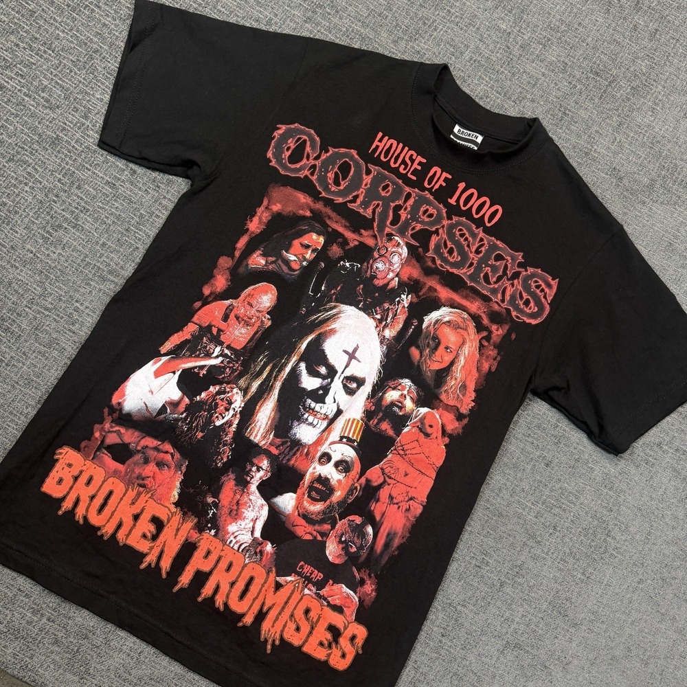 Broken Promises‎ T Shirt Size Medium House Of 1000 Corpses Metal Movie Grunge